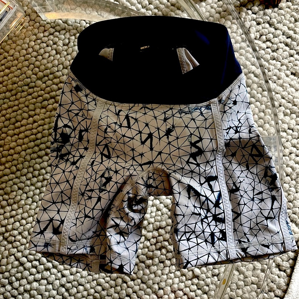 Lululemon padded bike short.  Size 0